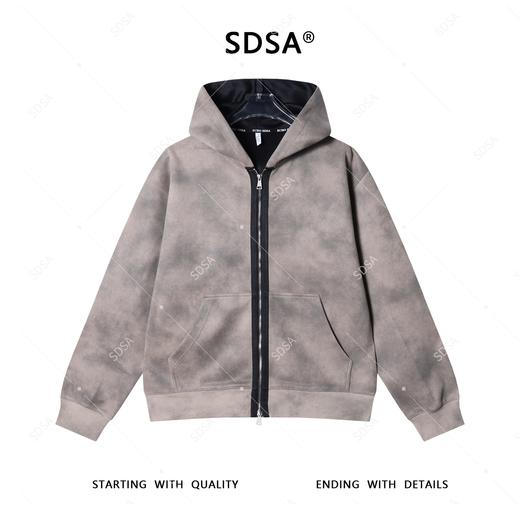 WT201SDSA男士秋冬新款轻奢痞帅男装韩版撞色拉链连帽卫衣百搭时尚外套 商品图1