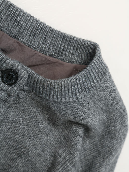 时髦精挚爱！灰色针织拼接衬衫，叠穿新风尚 商品图2