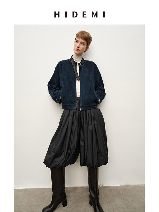 HIDEMI 超轻盈“灯笼裤”系列摩登松紧带褶皱感宽松长裤神裤 商品图5