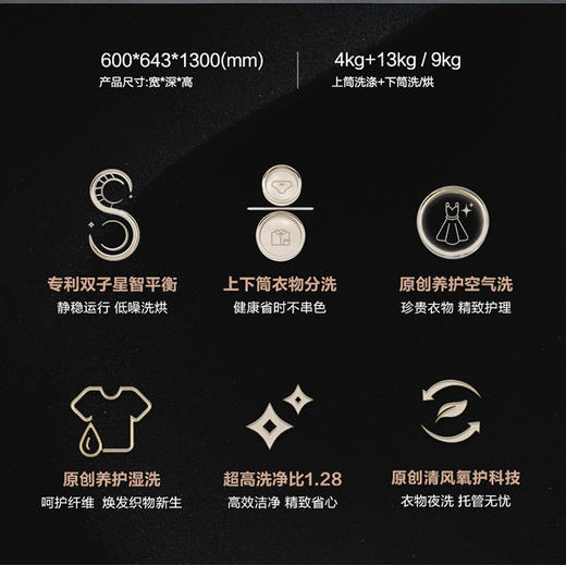 卡萨帝（Casarte）洗衣机 CS HB17LWALGU1 商品图2