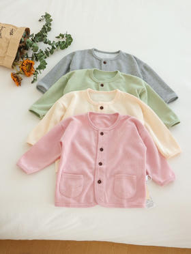 A类!秋款小奶皮2.0软绵绵开衫8078