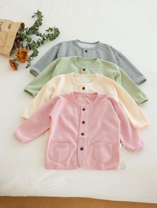 A类!秋款小奶皮2.0软绵绵开衫8078 商品图0