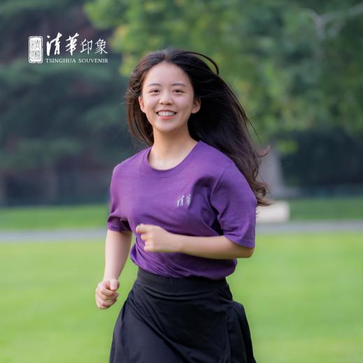 清华文创简约款运动休闲T恤 商品图1