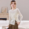 不规则开叉时尚减龄，内搭打底衫上衣薄CC-J6882 商品缩略图2