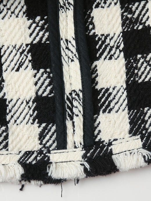 黑白格纹小香风外套，解锁精致氛围感穿搭密码 商品图4