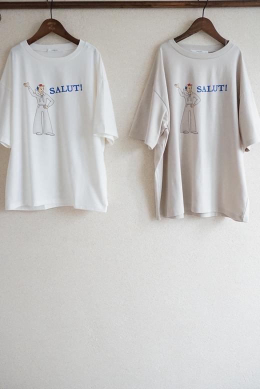 Laboratory 简约圆领中袖T恤(SALUT!你好) 商品图1