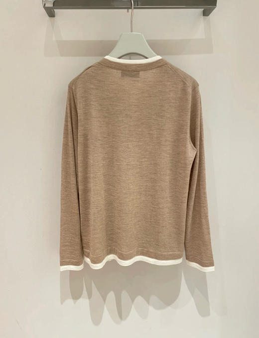 825-2 自留款 Er 假两件圆领长袖衫 胖瓜167/135穿L宽松合适 商品图5