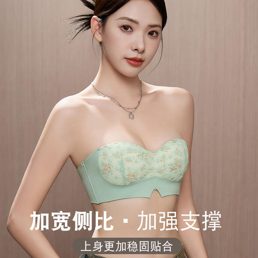 国风油画小碎花蕾丝内衣｜聚拢有型圆润挺括，3D立体提拉杯 商品图0