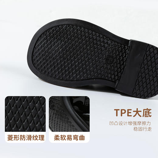 贝贝怡2025秋冬新款公主皮鞋女童舒适保暖中帮袜靴女孩学步鞋休闲鞋ZB4EX001 商品图6