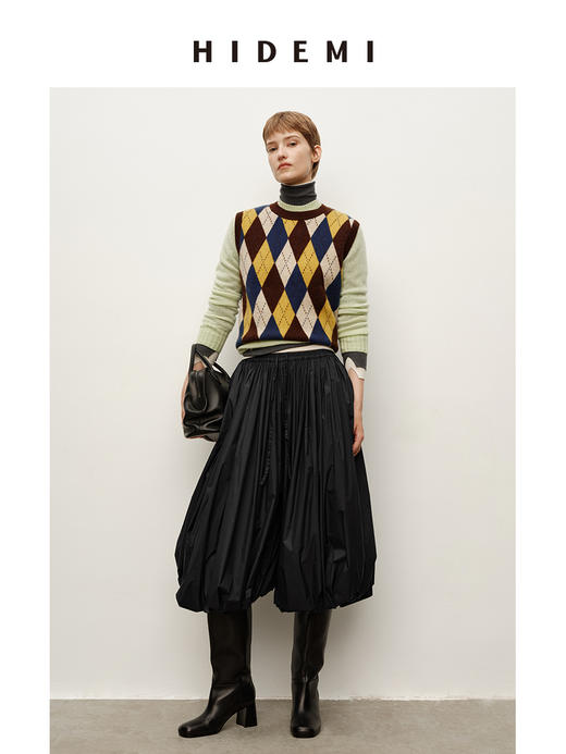 HIDEMI 超轻盈“灯笼裤”系列摩登松紧带褶皱感宽松长裤神裤 商品图6