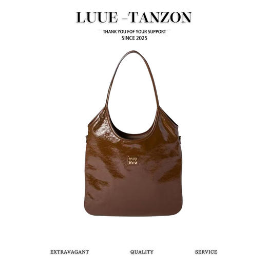 缪缪 25新品漆皮托特包 迷你/小号可选（MM） 商品图0