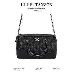 香奈儿 25p春夏 珐琅彩手柄保龄球手拿包（LZ)