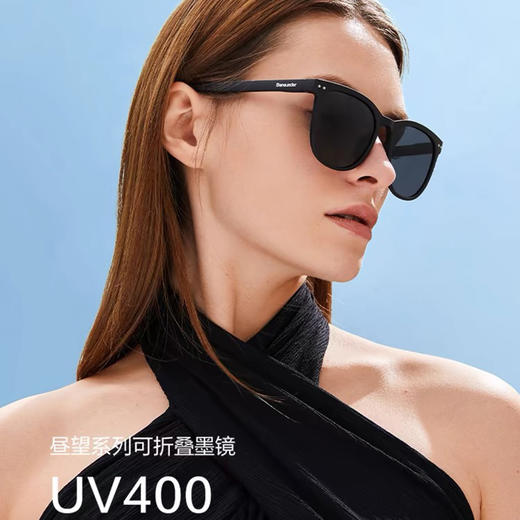 轻量化户外！蕉xia！可折叠防紫外线时尚墨镜（带收纳盒）PJ022 商品图4