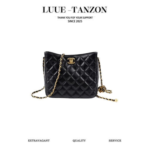 香奈儿-22s 编织金球HOBO嬉皮包 黑色（LZ） 商品图0