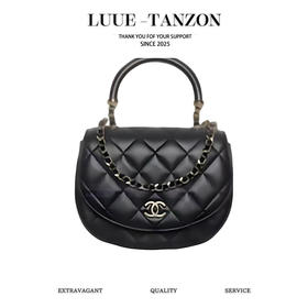 香奈儿 25C 品牌徽标翻盖开合 小羊皮 单肩斜挎手提包 （LZ）