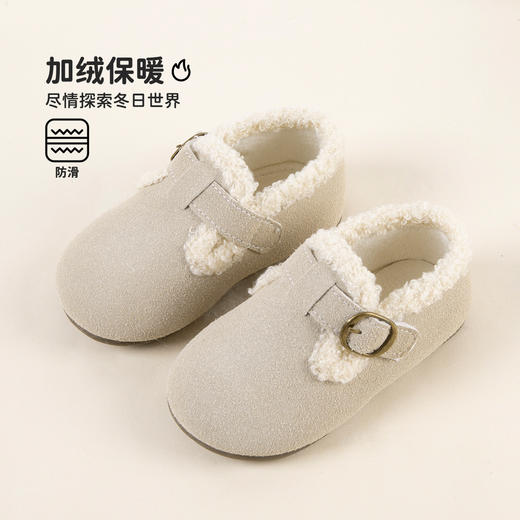 贝贝怡25秋冬新款童鞋女宝柔软学步鞋中小童户外休闲棉鞋ZB4EX004 商品图3
