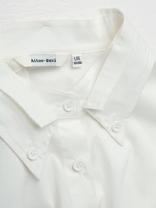 慵懒又随性！白色宽松衬衫，解锁叠穿新风尚 商品图2