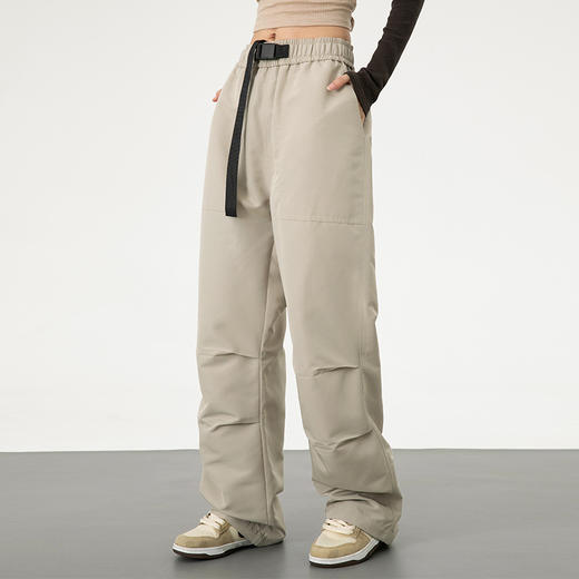 春秋季美式宽松垂感直筒小个子显瘦休闲工装男女装运动裤 商品图3