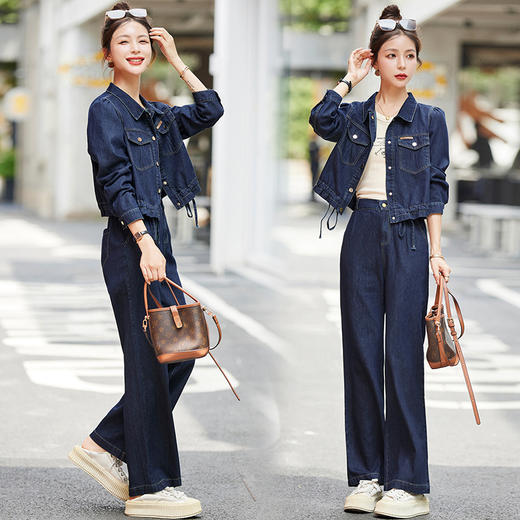 简约时尚大气，韩版休闲潮流两件套裤HR-EBDU7617 商品图2