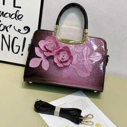 时尚花朵大气手提包女百搭绣花妈妈包QDE2411 商品图1