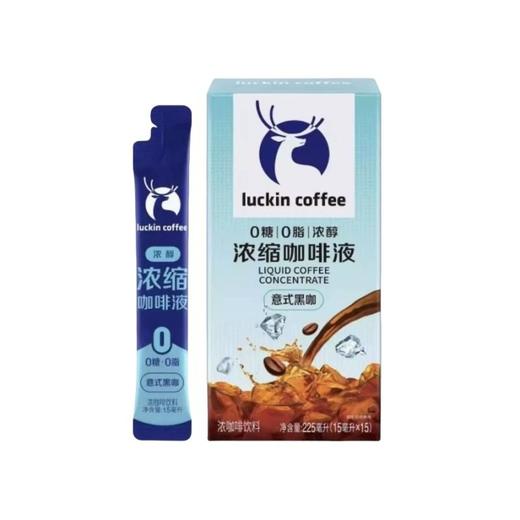 瑞幸 意式黑咖浓醇浓缩咖啡液 225ml/盒 商品图0