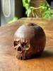 竹雕骷髅形盖盒，顺丰包邮 商品缩略图0