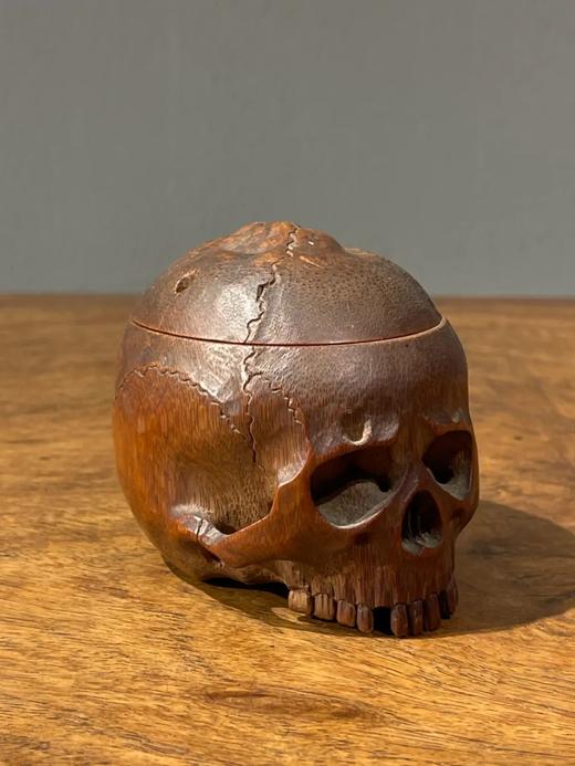 竹雕骷髅形盖盒，顺丰包邮 商品图10