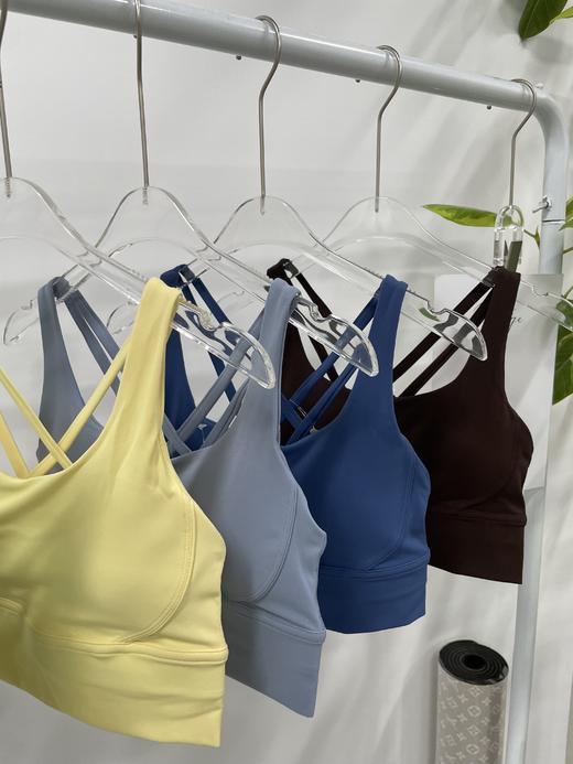 会员专属福利商品钻石裸感面料高强度防震运动内衣女带胸垫健身瑜伽背心 DY66217# 商品图4