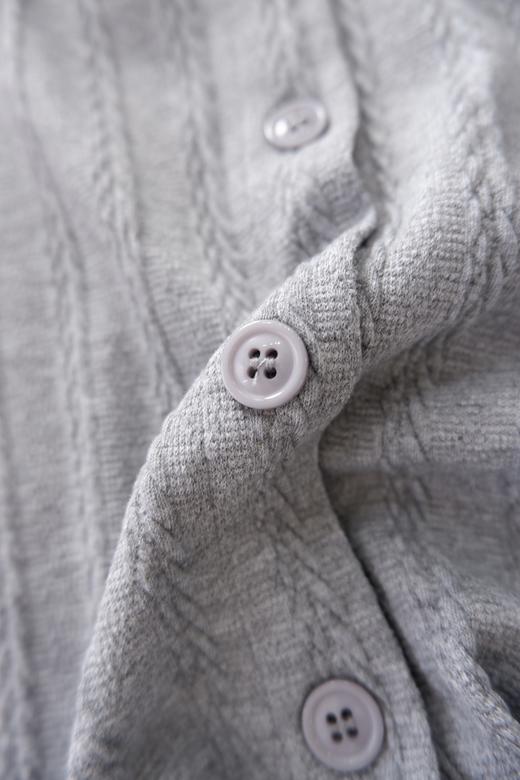 直发【9512】miu系 设计感假两件法式开衫荷叶边上衣（送蝴蝶别针） 商品图4