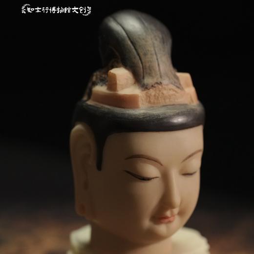 北齐菩萨头像彩塑立体冰箱贴彩绘佛头磁吸小摆件中式创意文创礼品 商品图1