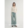 MAISON CECILE 重工镂空钩花翻领显比例针织长袖开衫 商品缩略图4