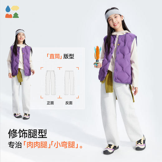 【椰子棉直筒裤】森林棠25秋款儿童百搭显瘦柔软舒适耐磨休闲长裤62053184 商品图1