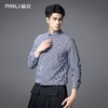 PINLI品立2025秋季新款千鸟格修身长袖衬衫男士商务休闲百搭衬衣GD253113051 商品缩略图3
