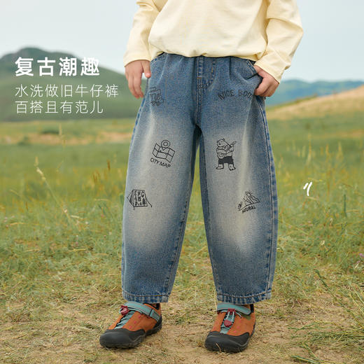 棉花堂山系复古潮趣童装牛仔裤——FA52126YX 商品图3