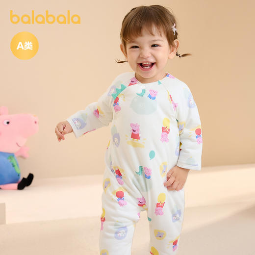 【小猪佩奇IP】巴拉巴拉婴儿连体衣冬装哈衣全棉亲肤舒适可爱萌 商品图2