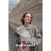 MAISON CECILE   复古色织格纹休闲翻领廓形短宽松夹克外套 商品缩略图2