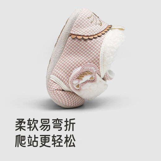 【商场同款】英氏婴儿布鞋步前鞋袜鞋女宝宝秋冬软底鞋舒适新款 商品图3