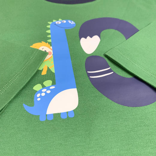 Cucutas男幼童长袖T恤CY25AUW506中绿/米白90#-120# 商品图7