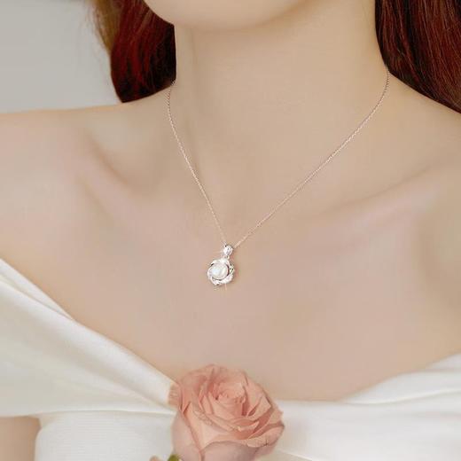 【预售3天】925纯银莫比乌斯珍珠项链小众高级感气质锁骨N002062B 商品图0