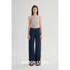MAISON CECILE 三色/经典实穿主义复古随性直筒显瘦牛仔裤 商品缩略图1