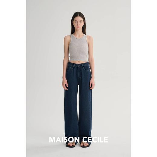 MAISON CECILE 三色/经典实穿主义复古随性直筒显瘦牛仔裤 商品图1