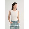 MAISON CECILE 四色/基础款百搭简约修身圆领针织无袖背心 商品缩略图1