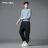 PINLI品立2025秋季新款莫代尔条纹衬衫男士免烫休闲商务长袖衬衣GD253113053 商品缩略图3