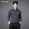PINLI品立2025秋季新款商务休闲条纹长袖衬衫男士莫代尔修身衬衣GD253113058 商品缩略图2