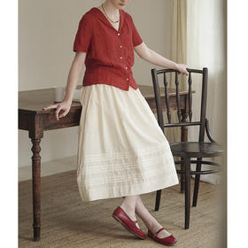 裁缝学苑AS564汉麻短袖衬衫半身裙套装纸样女装法式上衣两件套样板