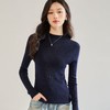「高货sh」全新升级【铂金会员257/天猫339/差价82】(55521)洛诗琳新款无缝全羊毛针织衫2025秋季半高领修身打底上衣 商品缩略图0