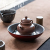茶香记粉引山楂红如意壶承德化陶瓷干泡台一物多用茶盘茶室茶具 商品缩略图4