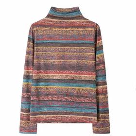 【孤品捡漏】G15复古花色薄绒打底衫-喜出