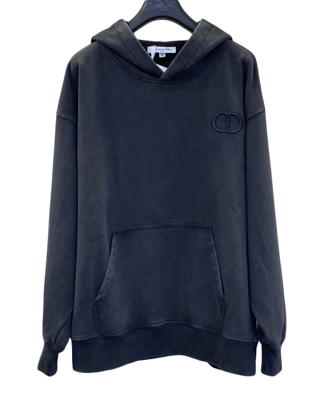 中性款logo刺绣棉质连帽卫衣010