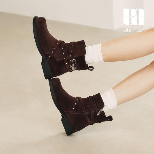 对面duimian-复古马丁靴秋冬款游星短靴 商品图1